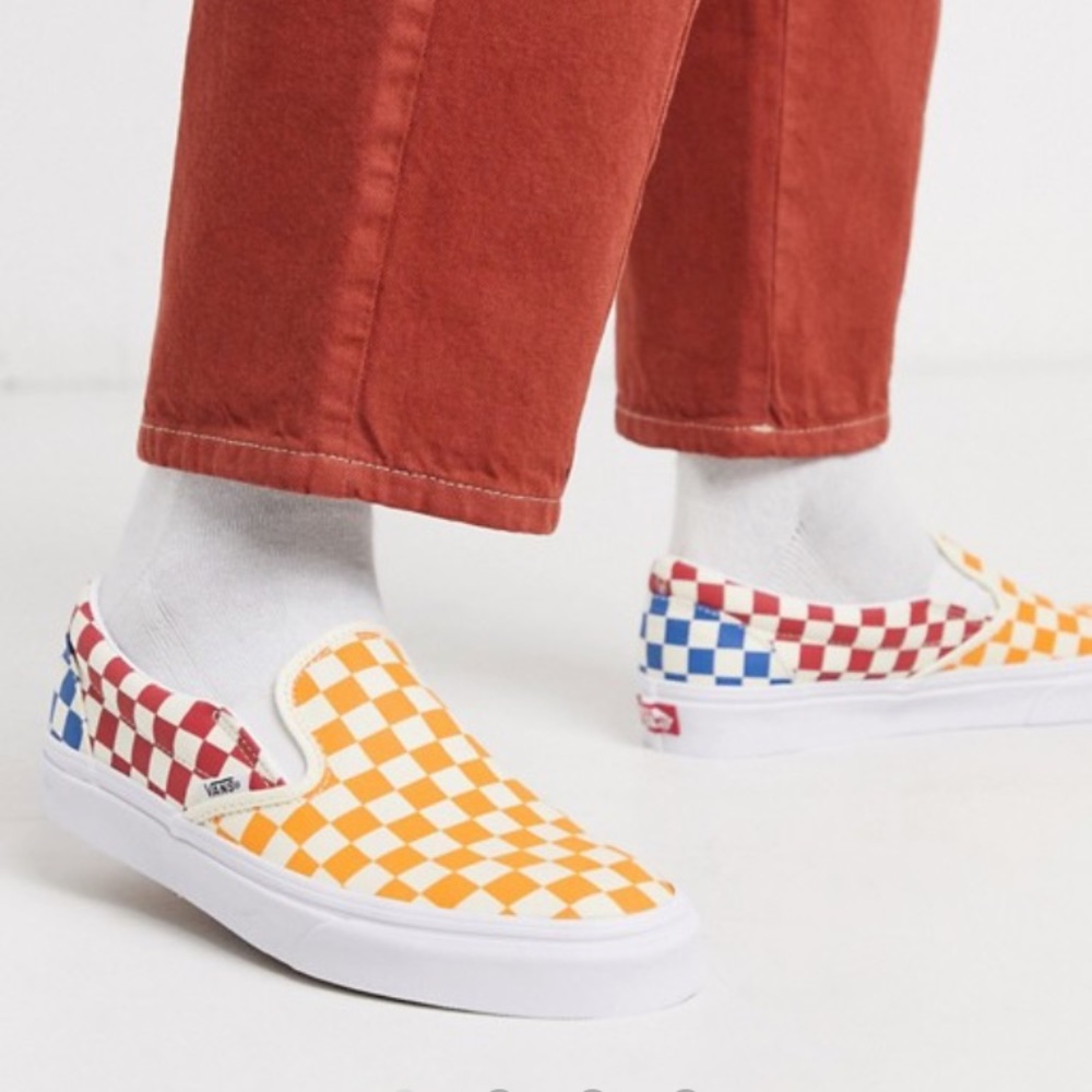 Vans Slip-On Pro Primary Red Blue Yellow